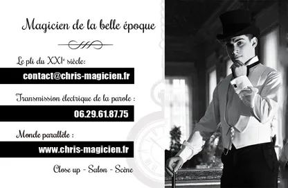Carte de visite Chris Magicien
